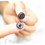 Press Buttons Sew on Snap Buttons Metal Snap Fastener Buttons Press Button for Sewing Clothing Silvery and Black (16mm-40sets)