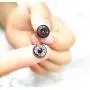 Press Buttons Sew on Snap Buttons Metal Snap Fastener Buttons Press Button for Sewing Clothing Silvery and Black (16mm-40sets)