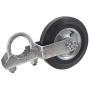 Standard Gate Helper Wheel 6'', for Chain Link Fence Swing Gate Fits 1 5/8'' Gate Frame