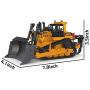 Fisca 1/50 Diecast Bulldozer Model Metal Construction Vehicle Toy