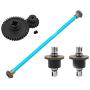 Bonarty RC Car Parts - Upgrade Metal Differential with Gear and Gear Box Housing for 1/18 WLtoys A949 A959 A969 A979 K929 K929 RC Car