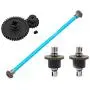 LoveinDIY RC Car Parts Upgrade Metal Differential with Gear and Gear Box Housing for WLtoys 1/18 A949 A959