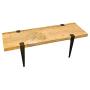 Shepherd Hardware 16'' Adjustable Fit Table Clamp Legs, Black