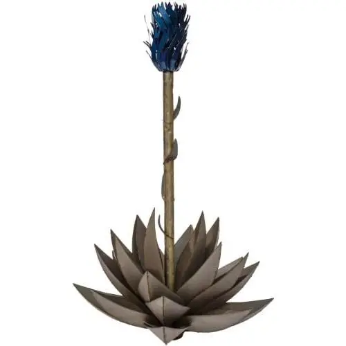 Desert Steel Blue Agave – Metal Cactus Torch – Large Desert Steel Blue Agave – Metal Cactus Torch – Large