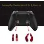 4 pcs Trigger Paddles and 2 Interchangeable D-Pads Metal Stainless Steel Replacement Parts for Elite Series 2 and Xbox one Elite Controllers (Red)
