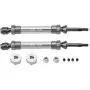 keyren Rear Drive Shaft RC Truck Drive Shaft, 2pcs SLA031 Upgrade Parts CVD Transmission Axle, Metal for Traxxas Slash 4X4 1/10 Truck RC Car(SLA031T Titanium Gray) keyren Rear Drive Shaft RC Truck Drive Shaft, 2pcs SLA031 Upgrade Parts CVD Transmission Axle, Metal for Traxxas Slash 4X4 1/10 Truck RC Car(SLA031T Titanium Gray)