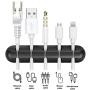 INCHOR Cord Organizer, Cable Clips Cord Holder, Cable Management USB Cable Power Wire Cord Clips, 2 Packs Cable Organizers for Car Home and Office (5, 3 Slots)
