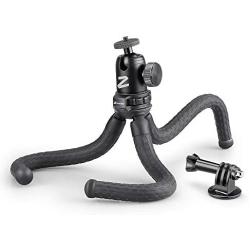 Zeadio Flexible Camera Tripod Kits, with Metal Ball Head Mount and Adapter for Camera,Camcorder, DSLR, Action Cameras etc