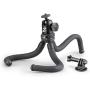 Zeadio Flexible Camera Tripod Kits, with Metal Ball Head Mount and Adapter for Camera,Camcorder, DSLR, Action Cameras etc