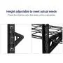 Fleximounts 3-Tier Storage Wall Shelves 1x4ft 12-inch-by-48-inch per Shelf Height Adjustable Floating Shelves (Black) Fleximounts 3-Tier Storage Wall Shelves 1x4ft 12-inch-by-48-inch per Shelf Height Adjustable Floating Shelves (Black)