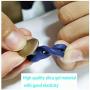 Buttons Pants Extender 6 Styles Elastic Metal Button Pant Waistband Soft Rubble Loop Extender Button No Sewing for Jeans, Collars, Cuffs (6 Pieces)