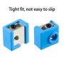 3D Printer Heater Block Silicone Cover, Aokin MK7 MK8 MK9 Silicone Sock for MK7/8/9 3D Printer Hotend Extruder, Creality CR-10, S4, S5, Ender 3, Anet A8, Blue, 3 Pcs