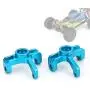 Vbest life Steering Hub Carrier (L/R),Aluminum Alloy Steering Hub Carrier Knuckle Left/Right Upgrade Parts Fits for Wltoys 1/14 144001 RC Car(Blue)