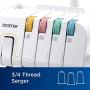 Brother Serger, 1034DX, Durable Metal frame Overlock Machine 1,300 Stitches Per Minute, Trim Trap, 3 Accessory Feet and Protective Cover Included