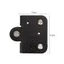 Aibecy 3D Printer Extruder Back Support Plate with Pulley 3D Printer Parts Accessory Extruding Backplate for Ender 3 Ender 3 Pro CR-10 CR-10S S4 S5 Series 3D Printers 1Pcs