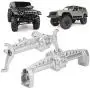 Dilwe RC Front Rear Axle, Metal Front Axle Axle Shell Upgrade Parts Accessory Compatible with SCX10 III 1/10 RC Car Model(Silver) Dilwe RC Front Rear Axle, Metal Front Axle Axle Shell Upgrade Parts Accessory Compatible with SCX10 III 1/10 RC Car Model(Silver)