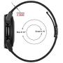 BaiHui 22mm Metal Bands Compatible with Galaxy Watch 3 45mm Bands, Ultra Thin Stainless Steel Watch Bands Replacement Metal Strap for Galaxy Watch 46mm/Galaxy Gear S3 Classic/Frontier - Black