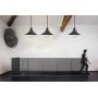 Industrial Pendant Light Fixture, XIDING Vintage Edison Hanging Light, Retro Premium Matte Black Finish Metal Shade, E26 Base, Adjustable Wire, 1-Light …