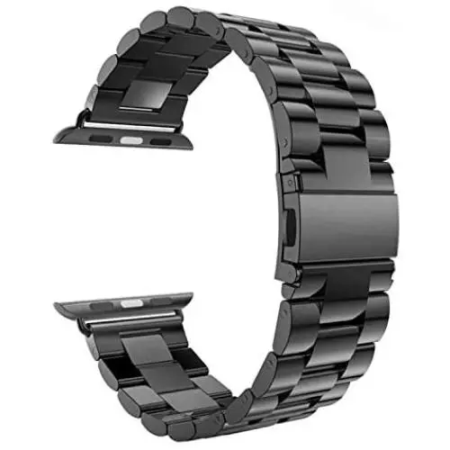 for Apple Watch Band Black 38MM/40MM Stainless Steel Strap Wristband for Replacement iWatch Strap with Comfortable Durable Folding Metal Clasp Classic Buckle Wrist Watch Strap,Updated Version for Apple Watch Band Black 38MM/40MM Stainless Steel Strap Wristband for Replacement iWatch Strap with Comfortable Durable Folding Metal Clasp Classic Buckle Wrist Watch Strap,Updated Version
