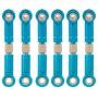 LoveinDIY 6Pcs Adjustable Metal Steering Linkage Servo Link Pull Rod Turnbuckle for WLtoys A959-B A969 A979 K929 1/18 RC Car Upgrade Parts