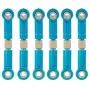 Tongina 6PCS Metal Servo Linkage Pulling Steering Rods Arms for 1/18 WLtoys RC Parts