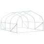 Outsunny 11.5 x 10 x 7 Outdoor Portable Walk-in Tunnel Greenhouse with Roll-up Windows & Zippered Entrance, White