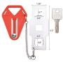Portable Door Lock,Travel Lock, Add Extra Locks for Additional Safety and Privacy, Solid Heavy Duty Lock Prevent Unauthorized Entry, Perfect for Traveling, AirBNB, Hotel, Home,Apartment (1)