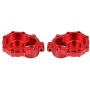 2pcs RC Drive Portal Housing, Aluminum Alloy Portal Drive Housing Rear for Traxxas TRX-4 1/10 Crawler RC Upgrade Part( Red)