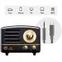 Retro Bluetooth Speaker, MUZEN OTR Metal Vintage FM/AUX Radio with Old Fashioned Classic Style, Portable Wireless Loud Volume Speaker for Home, Office, Kitchen,Party,Travel,Outdoor
