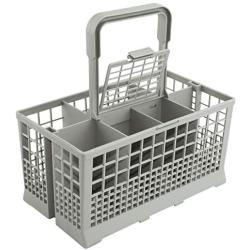 Universal Dishwasher Cutlery Basket (9.5 x 5.4 x 4.8 inches) Compatible with Kenmore, Whirlpool, Bosch, Maytag, KitchenAid, Samsung, GE, and more