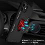 iPhone 11 Case, Maxuni iPhone 11 Protective Case with Ring Kickstand, Drop Tested Anti-Scratch Impact-Resistant Bumpers Cover with Stand Metal Plate to Magnetic Car Mount(6.1 inch)