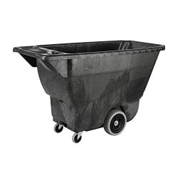 Rubbermaid Commercial Products FG9T1300BLA Polyethylene Box Cart, 450-Pound Load Capacity, Black