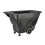 Rubbermaid Commercial Products FG9T1300BLA Polyethylene Box Cart, 450-Pound Load Capacity, Black