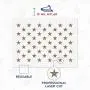 50 Star Stencil for Flag- 10.5 x 14.82 Mylar Template for American Flag | 10.5 x 15 US Star Pattern Stencil for Painting Wood & Wall Art | Reusable USA Stencil