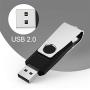 KEXIN 16GB USB Drive Bulk 50 Pack Flash Drive 16 GB USB Drive Thumb Drive Bulk Flash Drive Pack Swivel USB 2.0 (16GB, 50PCS, Black)