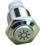 ESUPPORT 12V Car Red LED Headlihgt Symbol Push Button Metal Switch