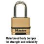 Master Lock M175XDLF Heavy Duty Outdoor Combination Lock, 1-1/2 In. Shackle, Brass Finish