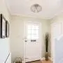 Modern Farmhouse Galvanized Flush Mount Ceiling Light Rustic Metal Cage Semi Flush Mount Light Fixture for Hallway Living Room Kitchen Entryway Bedroom Modern Farmhouse Galvanized Flush Mount Ceiling Light Rustic Metal Cage Semi Flush Mount Light Fixture for Hallway Living Room Kitchen Entryway Bedroom