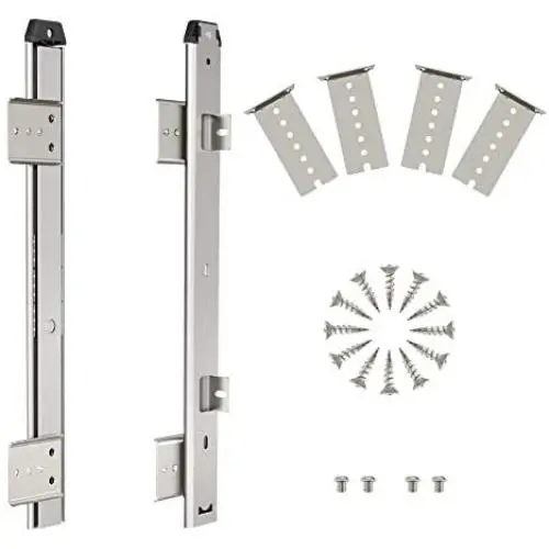 FRMSAET Heavy Duty 12/14/16/18 inches Thickness Steel Construction Ball Bearing Keyboard Slides Keyboard Drawer Slides Tray Accessories Cabinet Furniture Hardware Rails (14 inches, Silver) FRMSAET Heavy Duty 12/14/16/18 inches Thickness Steel Construction Ball Bearing Keyboard Slides Keyboard Drawer Slides Tray Accessories Cabinet Furniture Hardware Rails (14 inches, Silver)