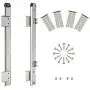 FRMSAET Heavy Duty 12/14/16/18 inches Thickness Steel Construction Ball Bearing Keyboard Slides Keyboard Drawer Slides Tray Accessories Cabinet Furniture Hardware Rails (14 inches, Silver) FRMSAET Heavy Duty 12/14/16/18 inches Thickness Steel Construction Ball Bearing Keyboard Slides Keyboard Drawer Slides Tray Accessories Cabinet Furniture Hardware Rails (14 inches, Silver)