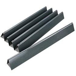 QuliMetal 7540 24.5 Inch Flavor Bars for Weber Genesis 300, E310 E320 S310 S320 EP/CEP 310 & 320 (with Side Control Panels), Porcelain Enameled Steel Heat Plates for Weber 3 Burner Grill Parts 7539