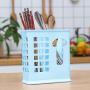 Chopsticks and Straws Holder Basket for Dishwashers - Hold Chopsticks, Straws, and other Utensils Without Falling Through (Blue)