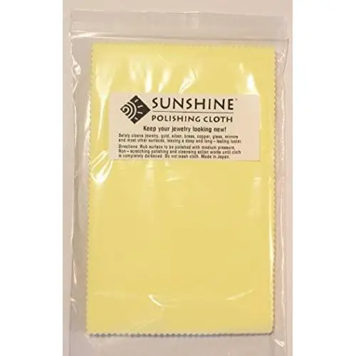 10 Sunshine Silver Polishing Cloth for Sterling Silver, Gold, Brass and Copper Jewelry Polishing Cloth 10 Sunshine Silver Polishing Cloth for Sterling Silver, Gold, Brass and Copper Jewelry Polishing Cloth