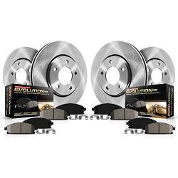 Power Stop KOE1715 Autospecialty Front and Rear Replacement Brake Kit-OE Brake Rotors & Ceramic Brake Pads