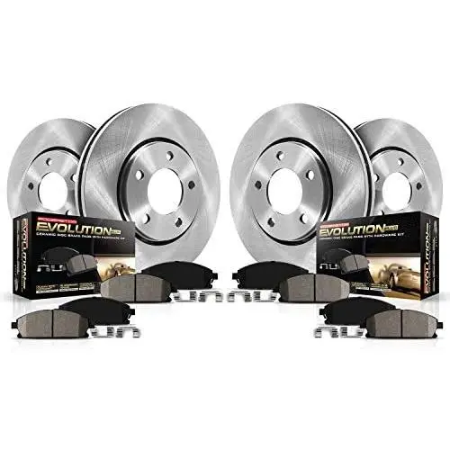 Power Stop KOE1715 Autospecialty Front and Rear Replacement Brake Kit-OE Brake Rotors & Ceramic Brake Pads Power Stop KOE1715 Autospecialty Front and Rear Replacement Brake Kit-OE Brake Rotors & Ceramic Brake Pads