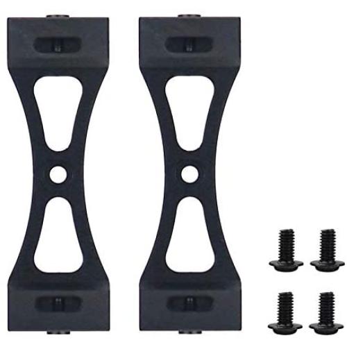 DAPENGNIAO 2Pcs Metal Bracket Suitable for Wpl B1 B14 B16 B24 C14 C24 B36 Mn D90 D91 Rc Car Upgrade Metal DIY Parts Kit Accessories (Color : Black)
