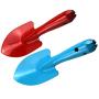 Annymall Metal Garden Mini Round Shovel Set, Flower Soil Planting Digging Transplanting Miniature Planting Succulent Indoor Outdoor Care Tools - Best Gardening Gift for Teens, Women, Men (4 Pieces)