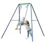 DRM 2 in 1 Active Outdoor Swing Set with 2 Seats Metal Toddler Swing Set Singe Swing/Baby Swing for Kids, Baby, Blue DRM 2 in 1 Active Outdoor Swing Set with 2 Seats Metal Toddler Swing Set Singe Swing/Baby Swing for Kids, Baby, Blue