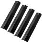 Broilmann Universal Adjustable Grill Heat Plate Replacement for Gas Grill, Porcelain Steel Heat Plate Shield, Flavorizer Bar, Extends from 11.75'' up to 21'' L (Pack of 4)