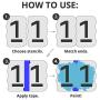 Curb Stencil Kit for Address Painting, All Numbers - 14 Mil Mylar Plastic [4'' Tall Numbers, 2 of Each]